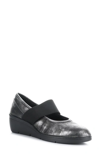 Shop Fly London Dakota Mary Jane Wedge In 014 Silver