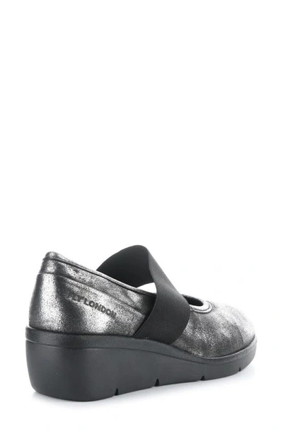 Shop Fly London Dakota Mary Jane Wedge In 014 Silver