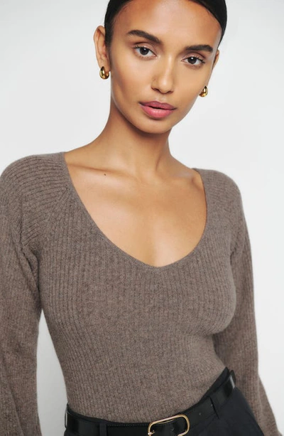 Reformation Hart Cashmere Sweater Es In Cocoa | ModeSens