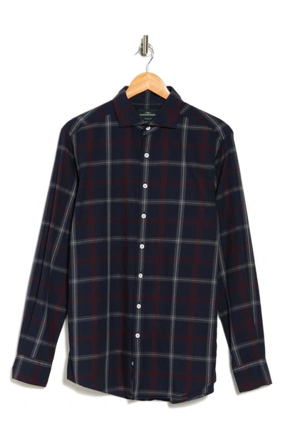 Shop Rodd & Gunn Stillwater Plaid Flannel Long Sleeve Button-up Shirt In Burgundy
