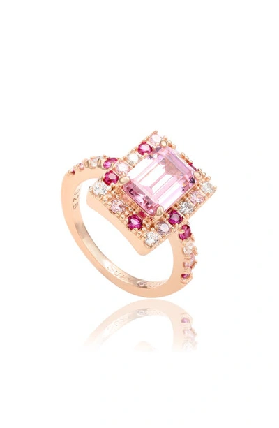 Shop Suzy Levian Mixed Pink Cubic Zirconia Ring