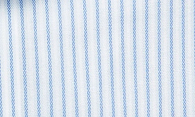 Shop Lorenzo Uomo Trim Fit Textured Stripe Dress Shirt In Light Blue