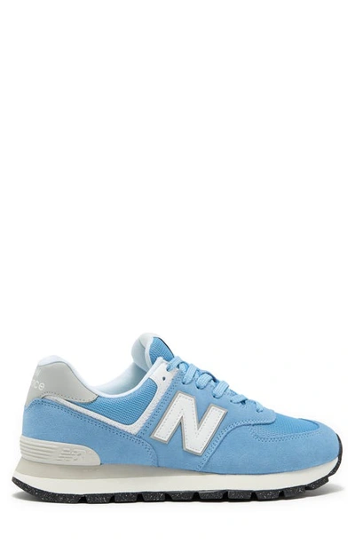Shop New Balance 574 D Rugged Sneaker In Blue/ White