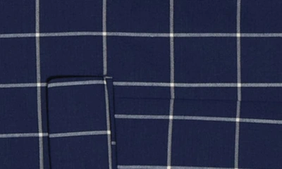 Shop Original Penguin Osman Navy Windowpane Wool Blend Sport Coat
