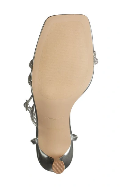 Steve Madden Meggie Crystal Ankle Strap Sandal In Rhinestone
