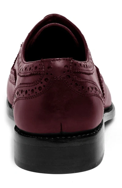 Shop Anthony Veer Ford Brogue Oxford In Dark Red