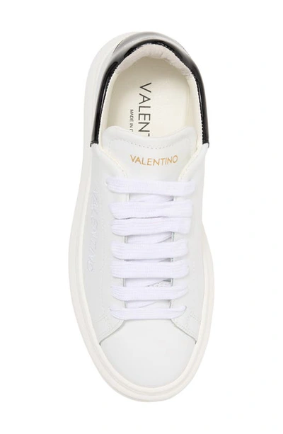 Shop Valentino By Mario Valentino Fresia Low Top Sneaker In White Black