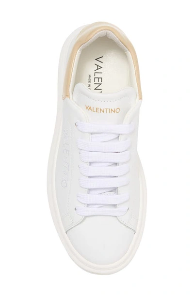 Shop Valentino By Mario Valentino Fresia Low Top Sneaker In White Cream