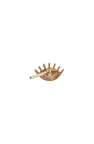 Anzie X Mel Soldera Evil Eye Stud Earrings In Blue/ Gold