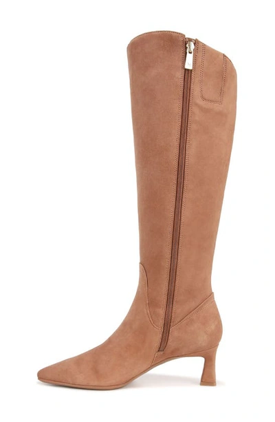Naturalizer Deesha Womens Extra Wide Calf Suede Knee-high Boots In Cafe Brown Suede