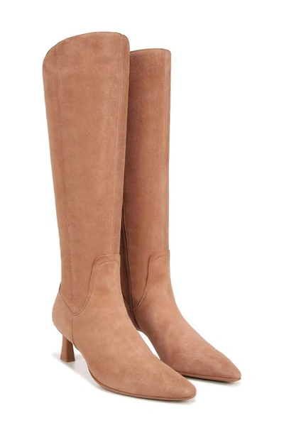 Naturalizer Deesha Womens Extra Wide Calf Suede Knee-high Boots In Cafe Brown Suede