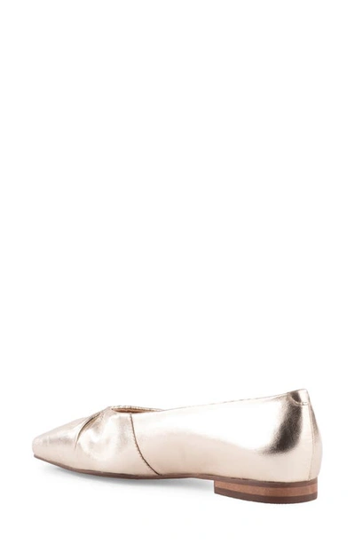 Shop Seychelles The Little Things Square Toe Ballet Flat In Platiunum