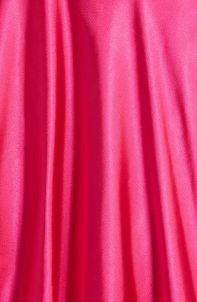 Shop Good Luck Girl Kids' Satin Midi Skirt In Ultra Heat Pink