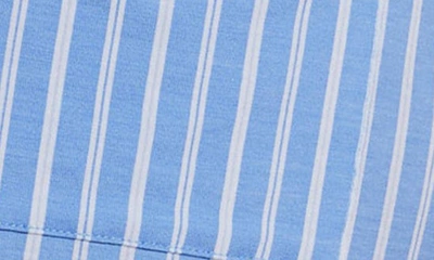Shop Eberjey Sleep Chic Short Pajamas In Nordic Stripes Vista Blueivory