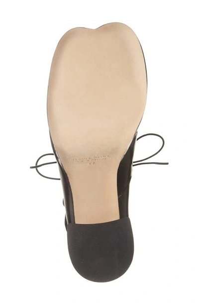 Shop Simone Rocha Heart Toe Lace-up Ballerina Mary Jane Platform Pump In Black