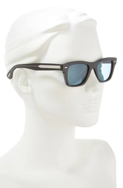 Shop Oliver Peoples 49mm Polarized Square Sunglasses In Black