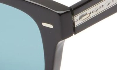 Shop Oliver Peoples 49mm Polarized Square Sunglasses In Black