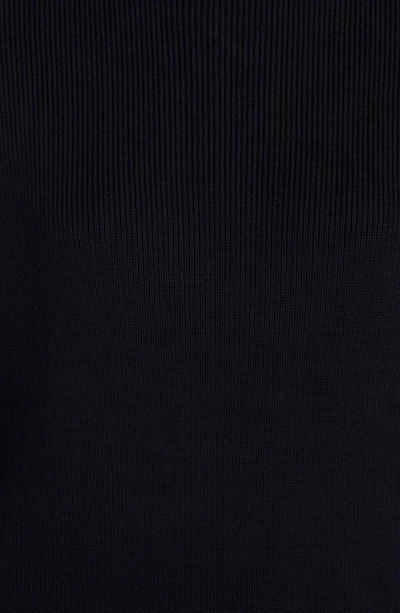Shop Golden Goose Distressed Cotton Blend Sweater In Dark Blue