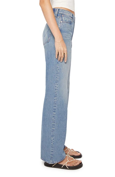 Shop Mother The Dodger Sneak Wide Leg Jeans In Leap At The Chance