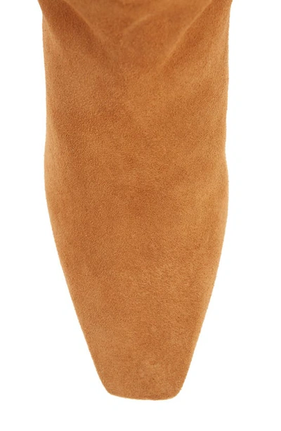 Cult Gaia Zuri Suede Knee Boots In Camel