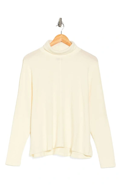 Shop Heather By Bordeaux Hacci Turtleneck Sweater In Cream