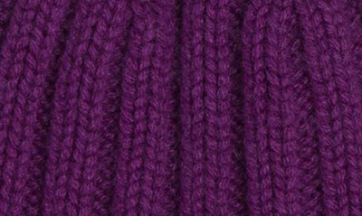 Shop Vince Chunkky Rib Wool & Cashmere Beanie In Purple
