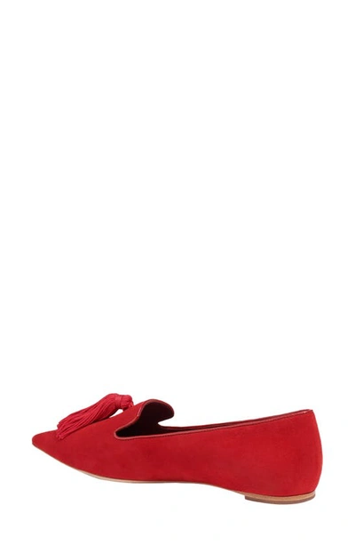 Shop Kate Spade Adore Pointed Toe Flat In Deep Rubine