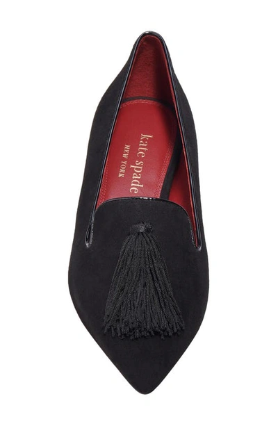 Shop Kate Spade Adore Pointed Toe Flat In Black