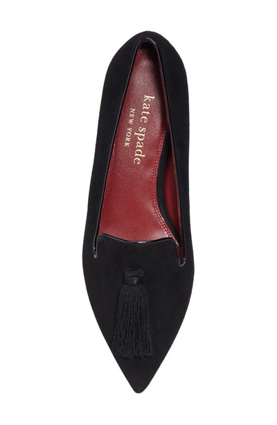 Shop Kate Spade Adore Pointed Toe Flat In Black