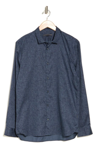 Shop John Varvatos Ross Slim Fit Button-up Shirt In Winter Sky Blue