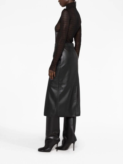 Shop Givenchy Black Nylon Blend Bodysuit