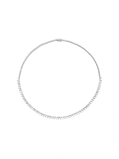 Shop Anita Ko Diamond Triangle Eternity Choker Necklace In Not Applicable