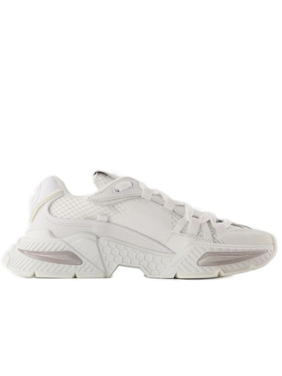 Shop Dolce & Gabbana Airmaster Sneakers - Leather - White