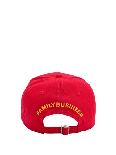 Shop Dsquared2 Red Cotton Hat