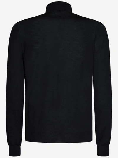 Shop Drumohr Black Turtleneck Sweater