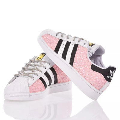 Shop Adidas Originals Superstar White, Pink
