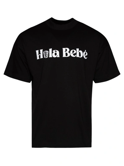 Shop Blue Sky Inn Hola Bebe T-shirt In Black