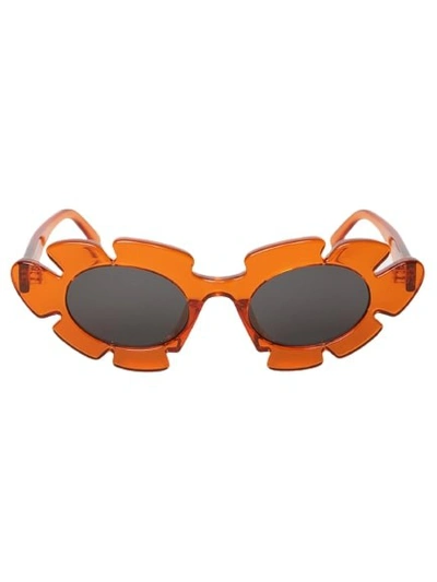 Shop Loewe Paula's Ibiza Flower Cat Eye Sunglasses In Orange