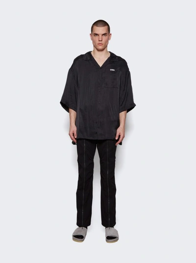 Shop 032c Inverted Bowling Shirt In Black