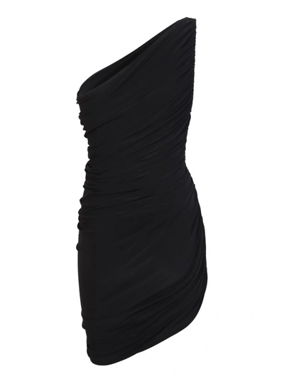 Shop Norma Kamali Diana Minidress In Black