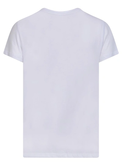 Shop Liu •jo Rhinestone Details White T-shirt