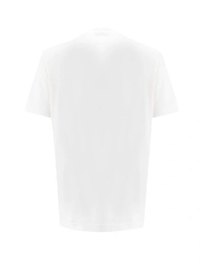 Shop Kiton White Cotton T-shirt