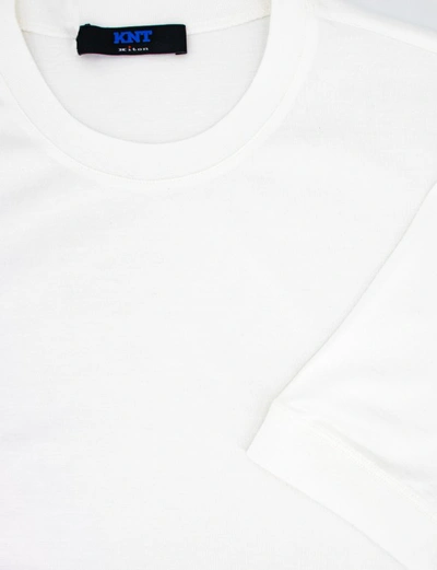Shop Kiton White Cotton T-shirt
