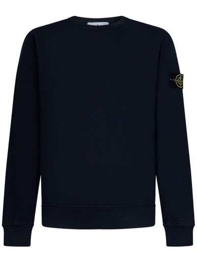 Stone Island Crew Neck Sweatshirt In Blue ModeSens