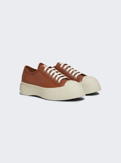 Shop Marni Pablo Lace-up Sneakers In Grey