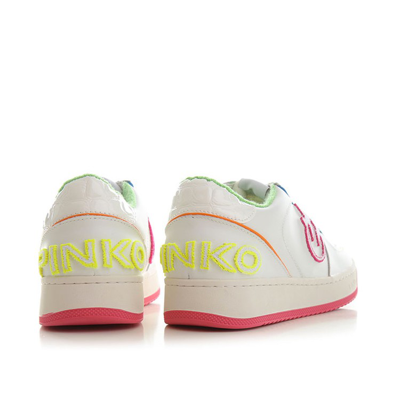Shop Pinko Bondy Basket Sneakers In White