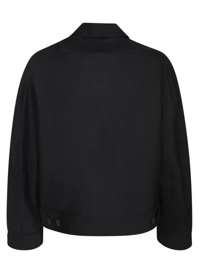 Shop Jacquemus Le Blouson Linu Jacket In Black