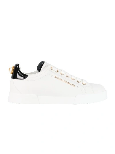 Shop Dolce & Gabbana Portofino White Sneakers