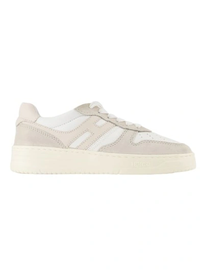 Shop Hogan H630 Sneakers - White - Leather