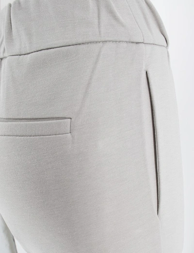 Shop Le Tricot Perugia Light Grey Viscose Trousers
